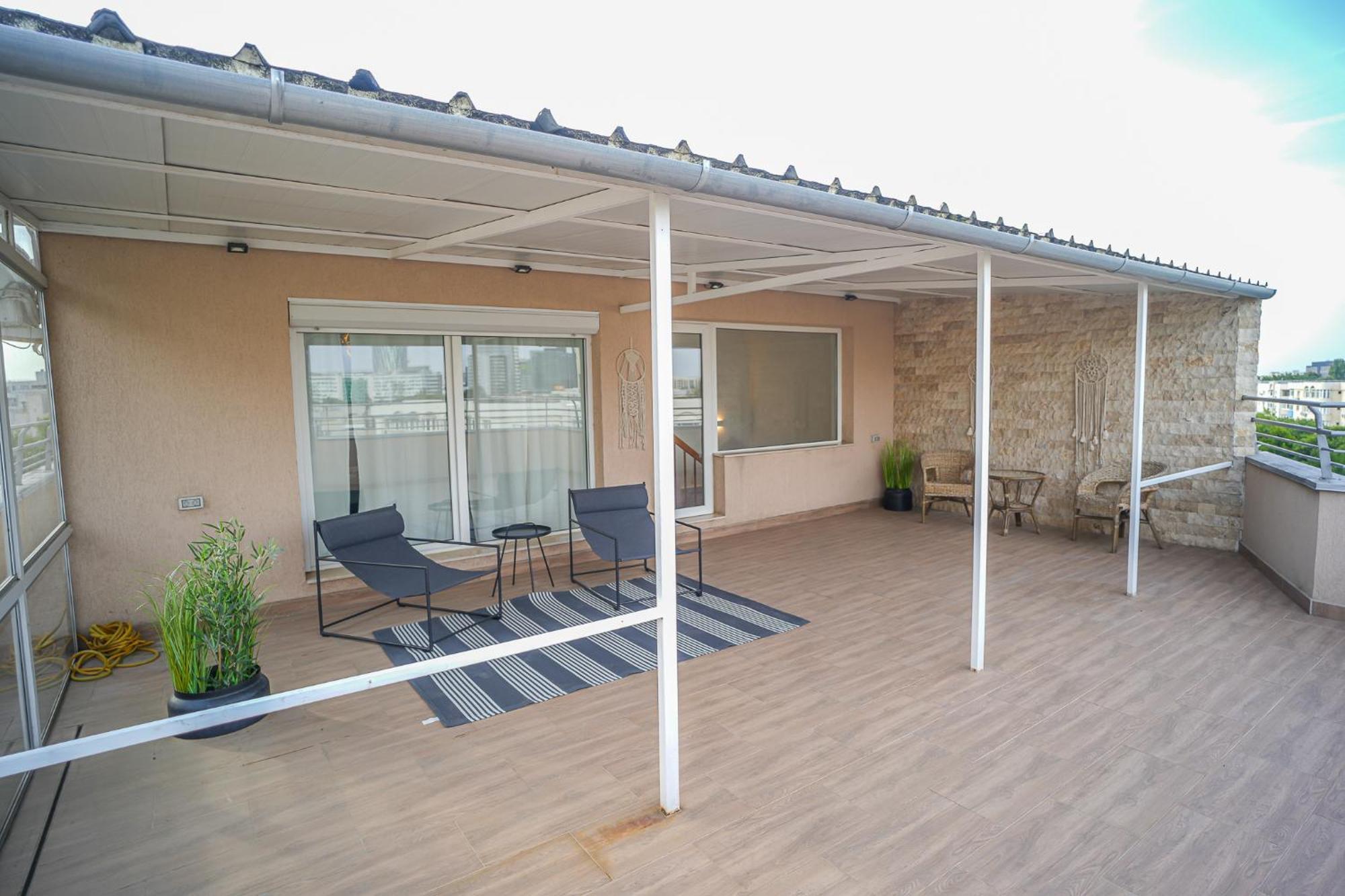 Penthouse With Huge Rooftop Terrace & City View Bükreş Dış mekan fotoğraf
