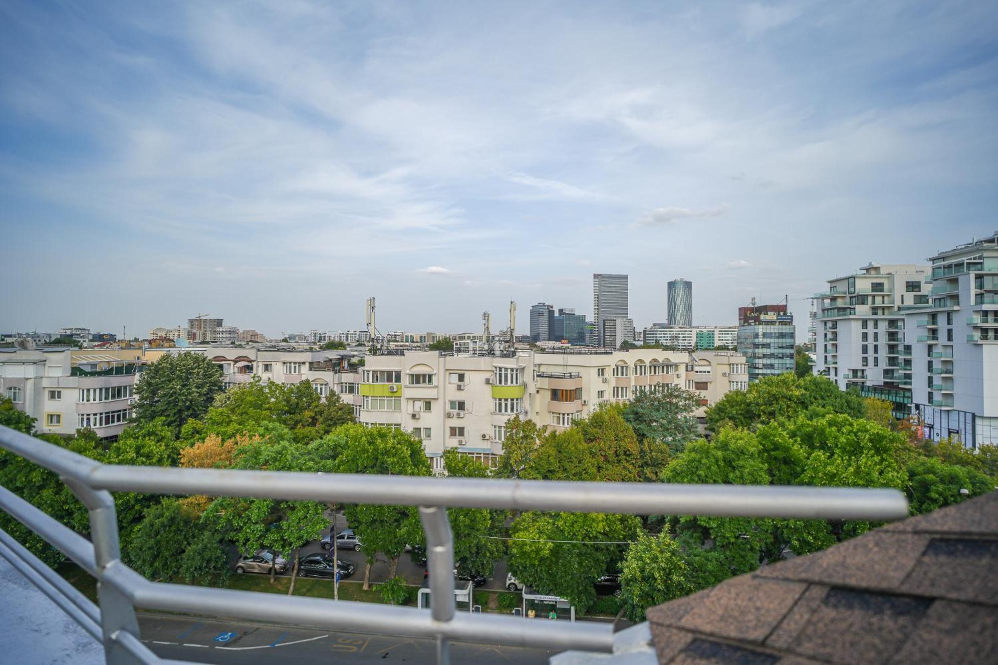 Penthouse With Huge Rooftop Terrace & City View Bükreş Dış mekan fotoğraf