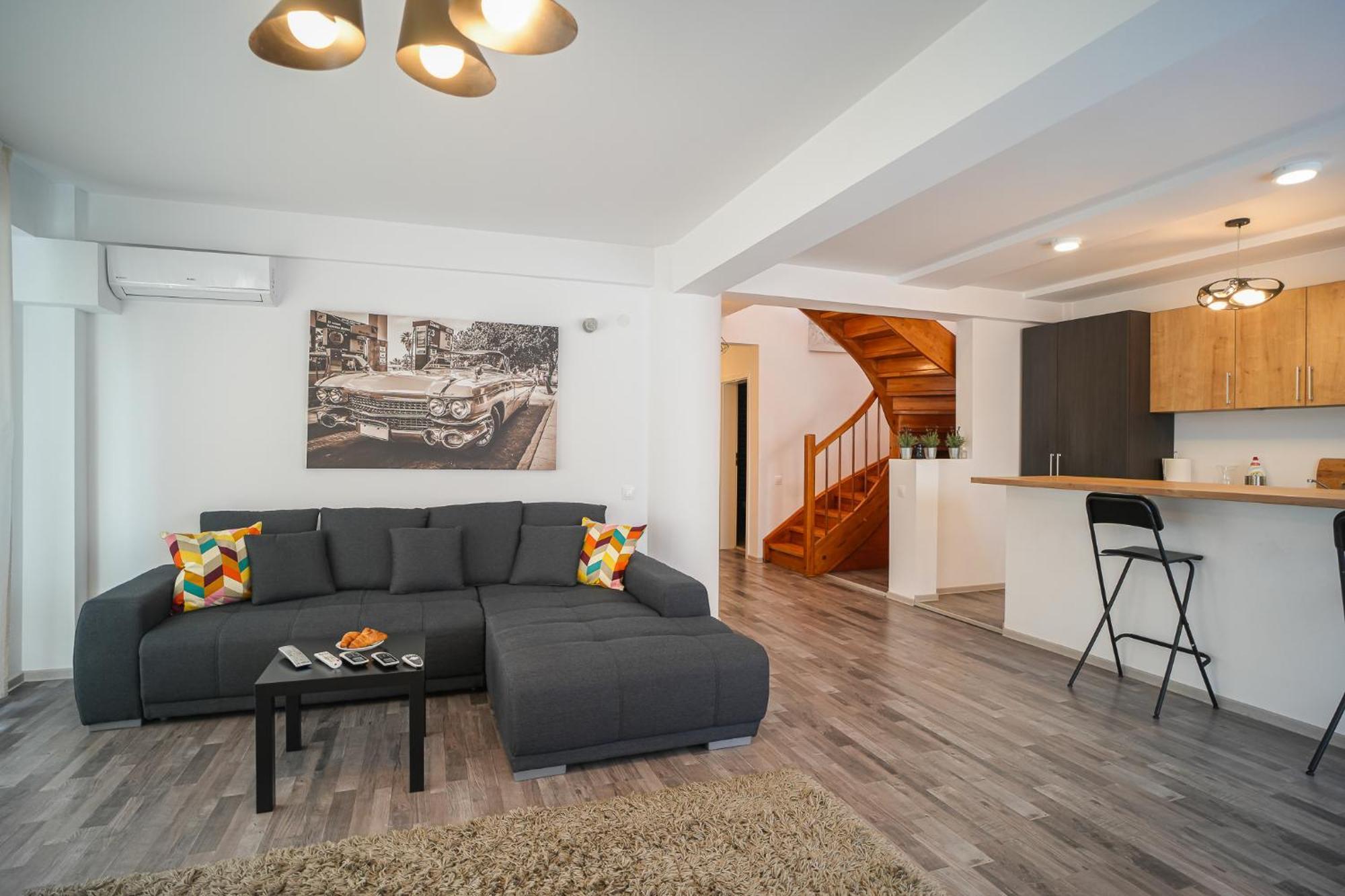 Penthouse With Huge Rooftop Terrace & City View Bükreş Dış mekan fotoğraf